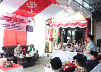 Kunjungan ke Polsek Konang, Kapolres Bangkalan Ajak Warga Aktif Jaga Kamtibmas