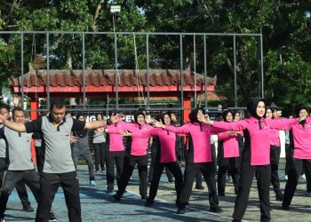 Dari Kita Untuk Kita, Momentum Kebersamaan Polres Bangkalan Perkuat Kekompakan Melalui Jum’at Sehat